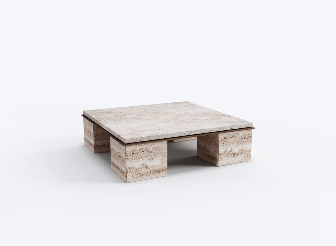BOLD coffee table with block base